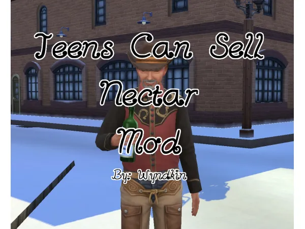 Maxis Match Teens Can Sell Nectar Mod by Wyndkin - The Sims 4 Custom Content