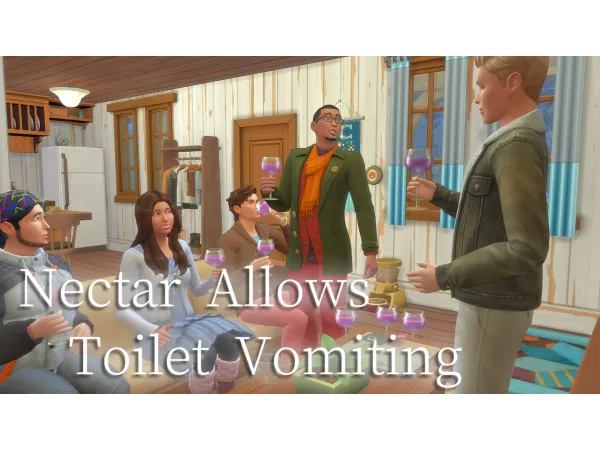 Maxis Match Nectar Allows Toilet Vomiting by bloombatter - The Sims 4 Custom Content