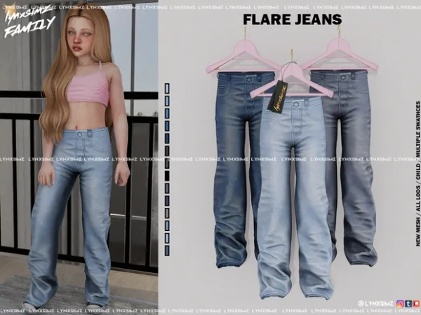 Flare Jeans ~ Child 💗by lynxsimzfamily
