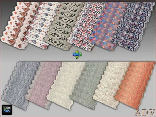 Mix Staircase Carpets - The Sims 4 Custom Content