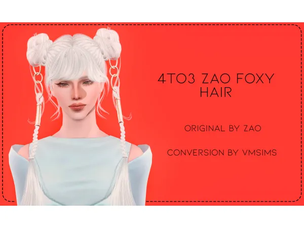 4TO3 ZAO HAIRS 1 by VMSIMS - The Sims 3 Custom Content