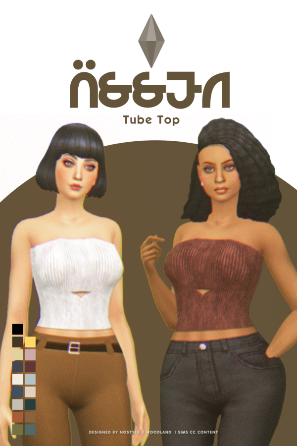 Maxis Match ÄSSEN tubetop by simsfinds - The Sims 4 Custom Content