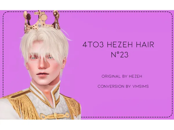 4TO3 HEZEH HAIR Nu00b023 by VMSIMS - The Sims 3 Custom Content