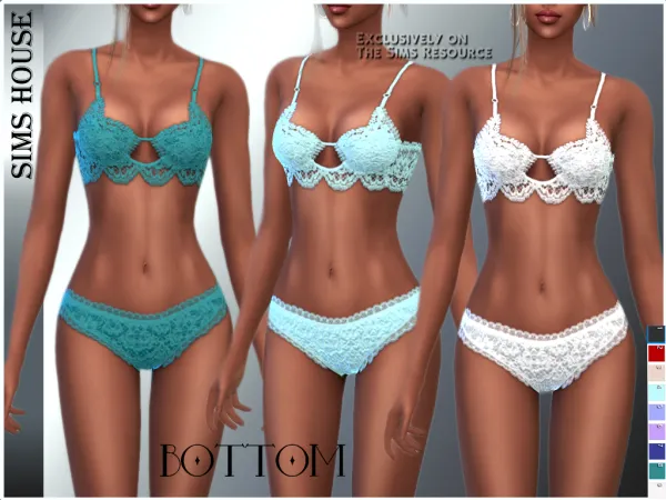 Alpha LACE PANTIES - The Sims 4 Custom Content
