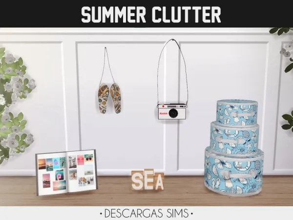 Alpha Summer Clutter - The Sims 4 Custom Content