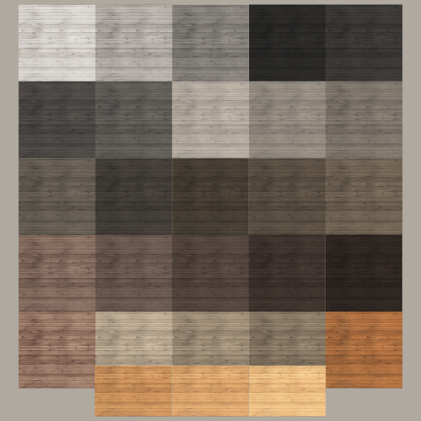 Mix Rustic Wood Floors 02 by simsfinds - The Sims 4 Custom Content