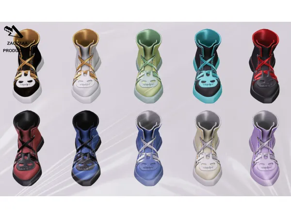 Alpha [ZAO]Demon Bunny Shoes by ZAO - The Sims 4 Custom Content