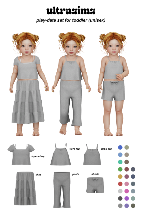 Alpha Play date Set for toddler (6 items) sims by simsfinds - The Sims 4 Custom Content