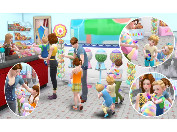 Alpha Candy Store Pose C by simsfinds - The Sims 4 Custom Content