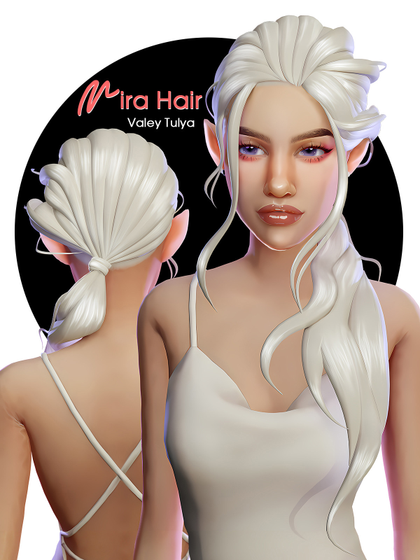 Maxis Match Mira Hair by simsfinds - The Sims 4 Custom Content