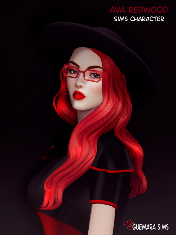 Maxis Match Ava Redwood Sims female character by simsfinds - The Sims 4 Custom Content