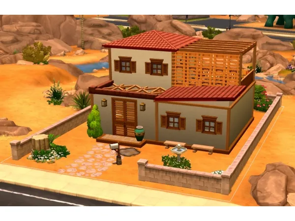 Maxis Match Renovated Small Ancient Greek House (no ) by Mouluise - The Sims 4 Custom Content