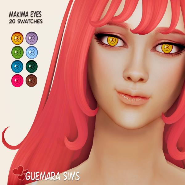 Maxis Match Makima and Power Eyes Set (Public now) by simsfinds - The Sims 4 Custom Content