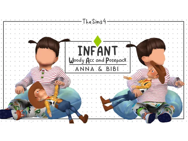 Alpha Woody Acc and Posepack_026 AnnaBibi [931] by Anna Bibi - The Sims 4 Custom Content