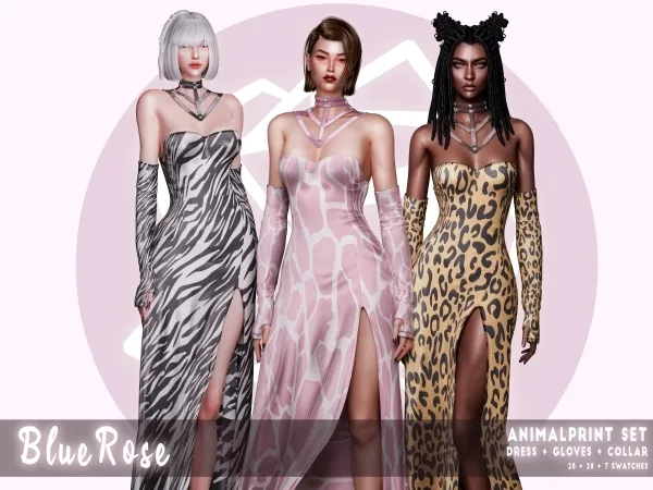 Alpha Animal Print Outfit BRsims - The Sims 4 Custom Content
