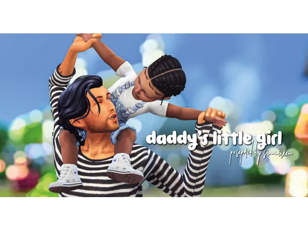Mix Daddy's little girl by simsfinds - The Sims 4 Custom Content