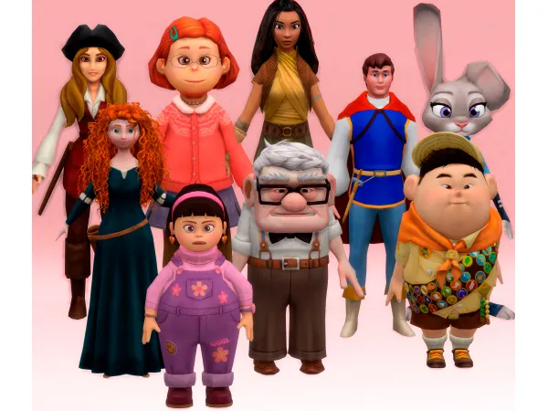 Maxis Match Disney CLUTTER by Jennifer Jennisims - The Sims 4 Custom Content