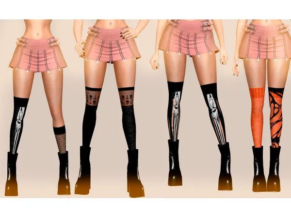 Mix Tights Abracadabra by Jennifer Jennisims - The Sims 4 Custom Content