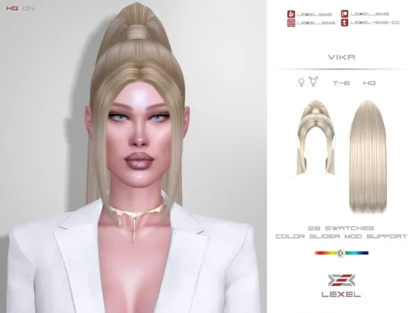 Alpha LEXEL Vika - The Sims 4 Custom Content