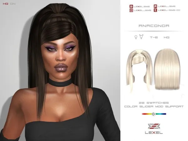 Alpha LEXEL Anaconda by lexel - The Sims 4 Custom Content