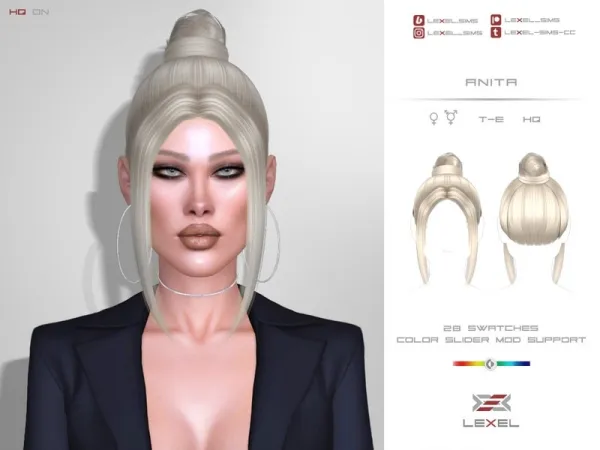 Alpha LEXEL Anita - The Sims 4 Custom Content