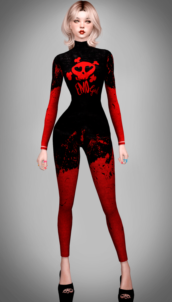 Maxis Match Halloween friendly and scary Jumpsuits by simsfinds - The Sims 4 Custom Content