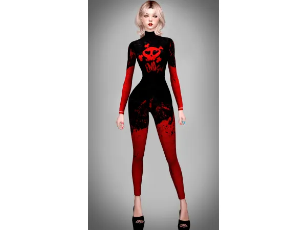 Maxis Match Halloween friendly and scary Jumpsuits by Jennifer Jennisims - The Sims 4 Custom Content