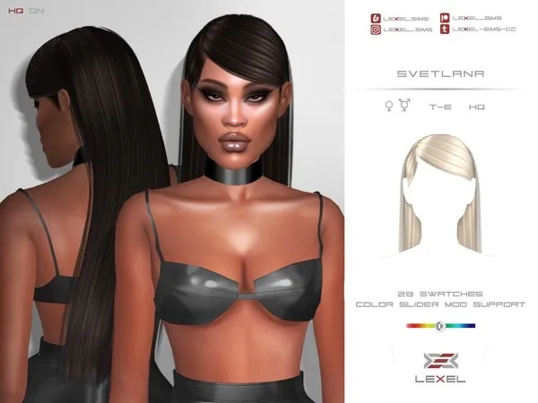 Alpha LEXEL Svetlana by lexel - The Sims 4 Custom Content