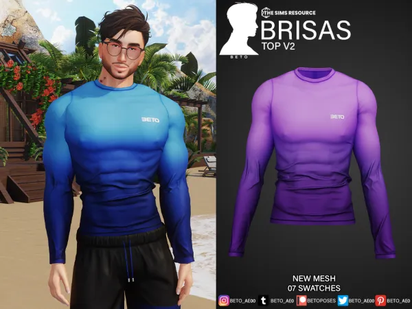 Alpha Brisas Set - The Sims 4 Custom Content