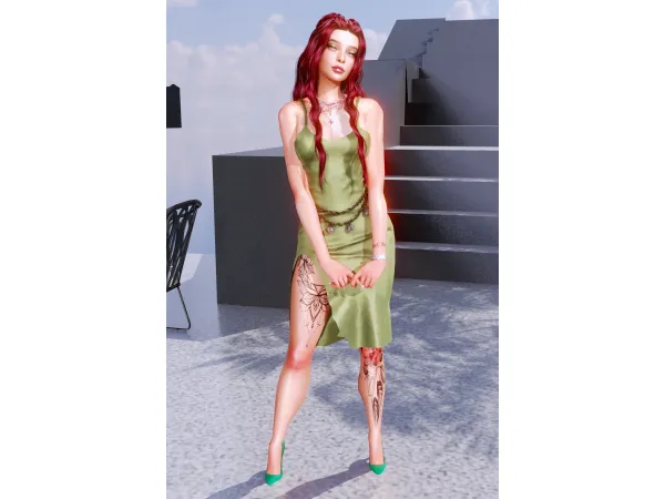 Alpha Rosemary Barber Sim Download by RavenBlends - The Sims 4 Custom Content
