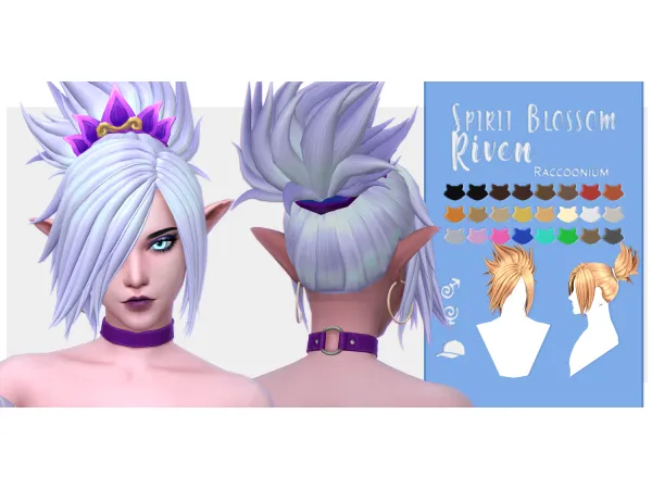 Maxis Match Spirit blossom Riven by Raccoonium - The Sims 4 Custom Content