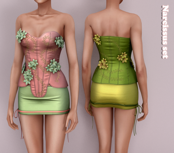 Alpha Narcissus Set by simsfinds - The Sims 4 Custom Content