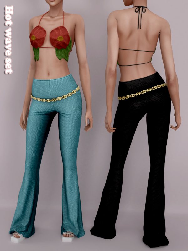 Alpha Hot Wave Set by simsfinds - The Sims 4 Custom Content