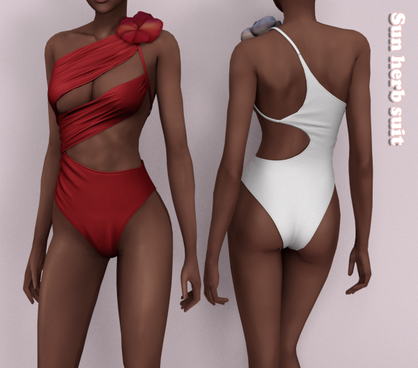 Alpha Sun Herb Suit by simsfinds - The Sims 4 Custom Content