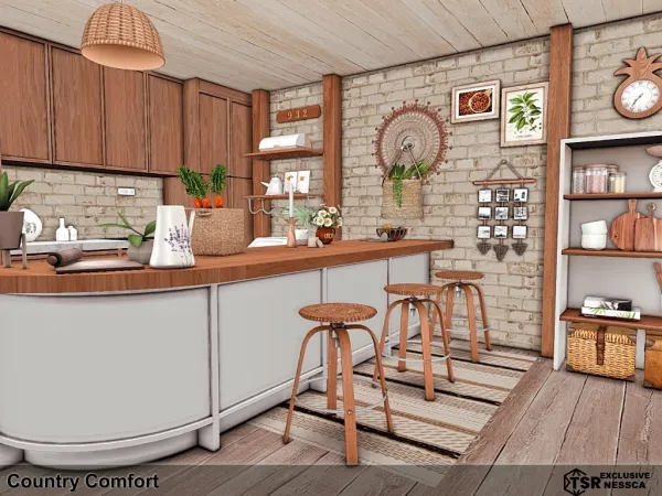 Alpha Country Comfort by nesscasims - The Sims 4 Custom Content