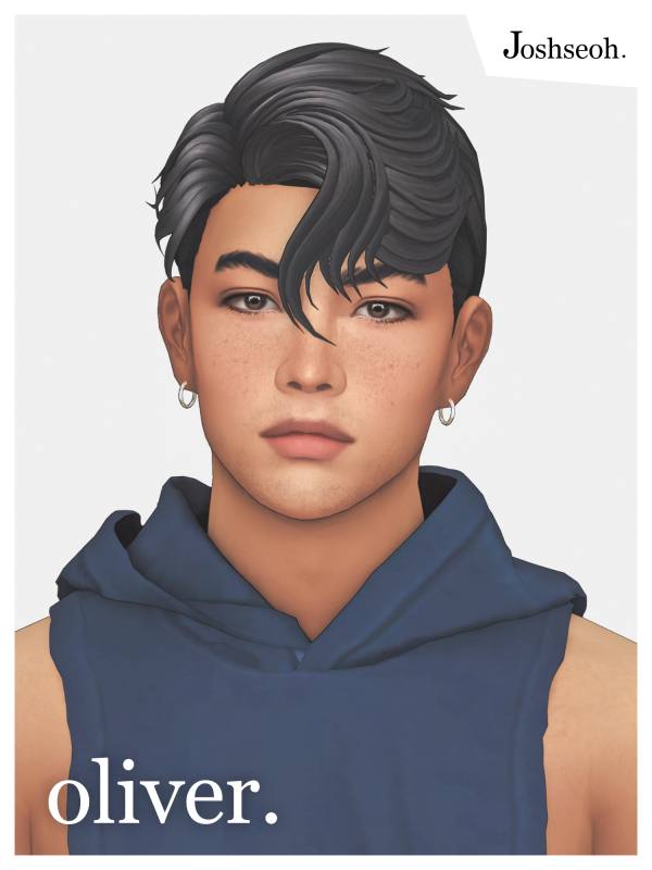 Maxis Match Oliver Hair (jo_se_oh joshseoh) by simsfinds - The Sims 4 Custom Content