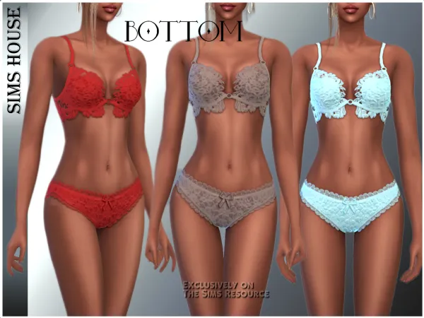 Alpha LACE PANTIES SEPTEMBER - The Sims 4 Custom Content