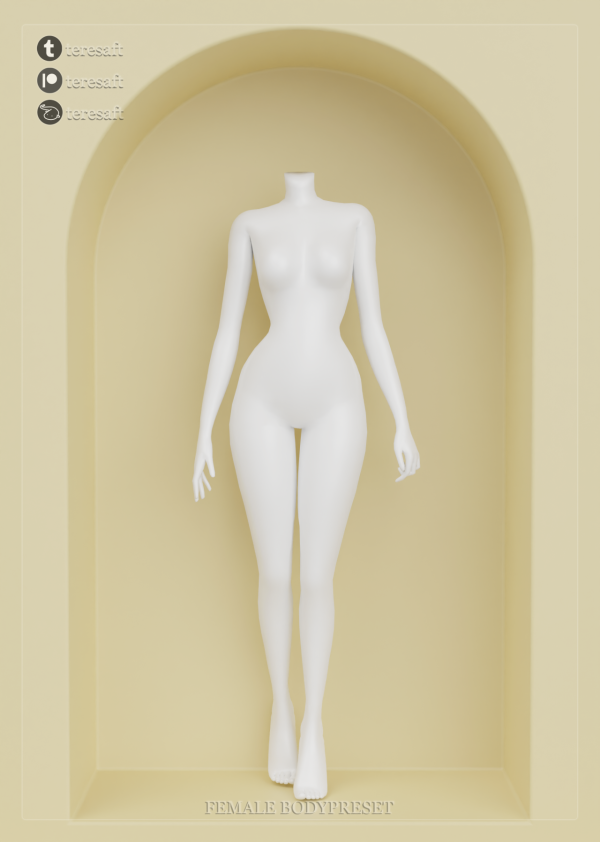Mix [teresaft] Sims4 Female BodyPreset 04 Marilyn Monroe by simsfinds - The Sims 4 Custom Content