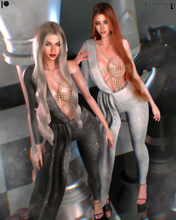 Alpha Diamond Detail Gala Dress S270 UPDATE by daphsmods - The Sims 4 Custom Content