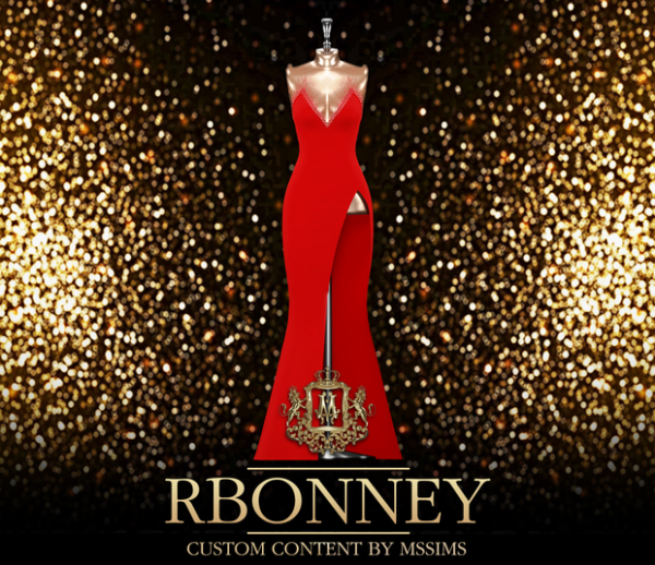 Alpha RBONNEY GOWN by simsfinds - The Sims 4 Custom Content