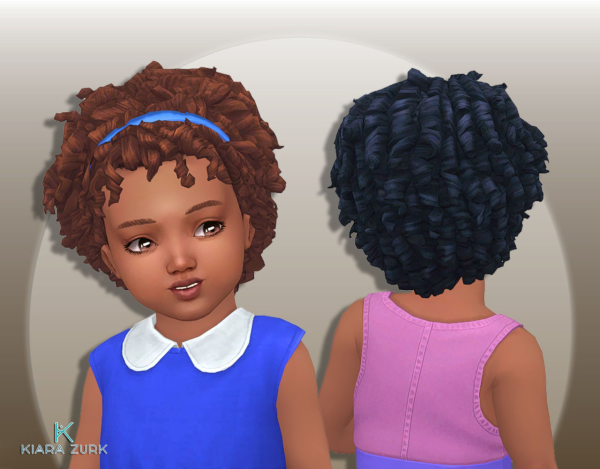 Maxis Match Headband Tight Curls by simsfinds - The Sims 4 Custom Content
