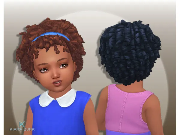 Maxis Match Headband Tight Curls - The Sims 4 Custom Content