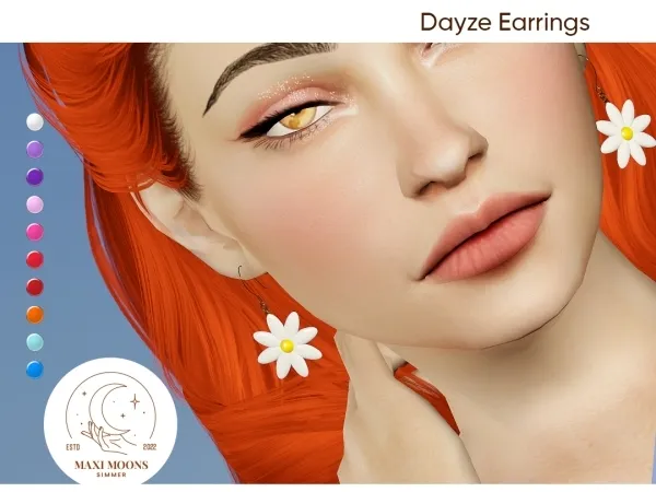 Mix Dayze Earrings - The Sims 4 Custom Content