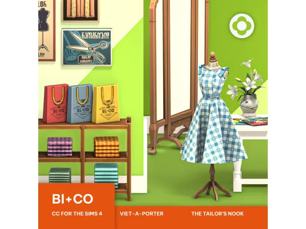 Maxis Match Viet A Porter The Tailors Nook Part 3 by BICO - The Sims 4 Custom Content