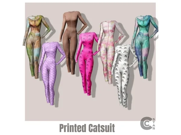 Printed Catsuit - cool_content_star