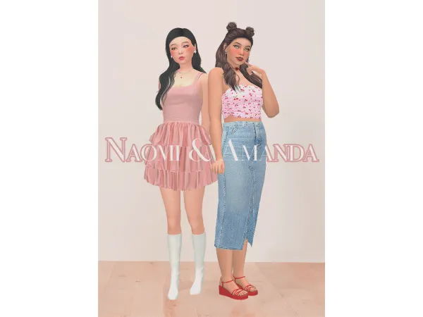 Alpha Naomi Amanda by Daisy Pixels - The Sims 4 Custom Content