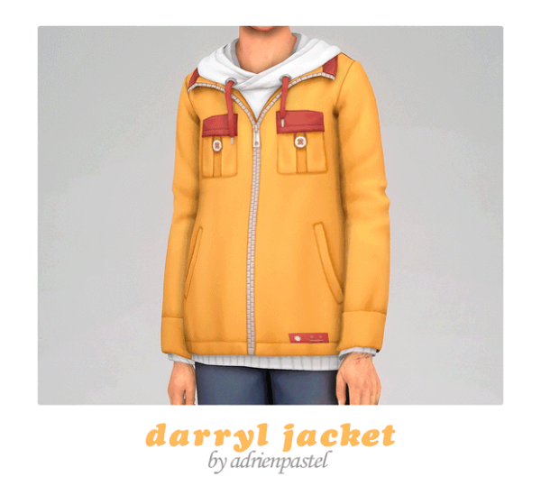 Maxis Match Darryl Jacket by simsfinds - The Sims 4 Custom Content