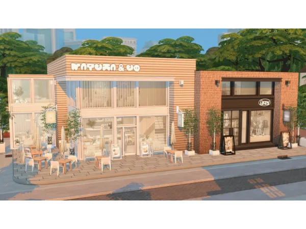 Maxis Match matchaco boba shop the urbz thrift store by bbygyal123 - The Sims 4 Custom Content