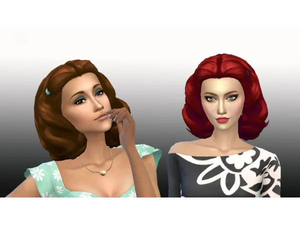 Maxis Match Lovely Curls Version 2 by Kiara Zurk - The Sims 4 Custom Content