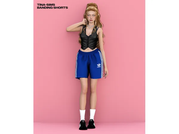 Alpha [TINA SIMS] Banding Shorts - The Sims 4 Custom Content